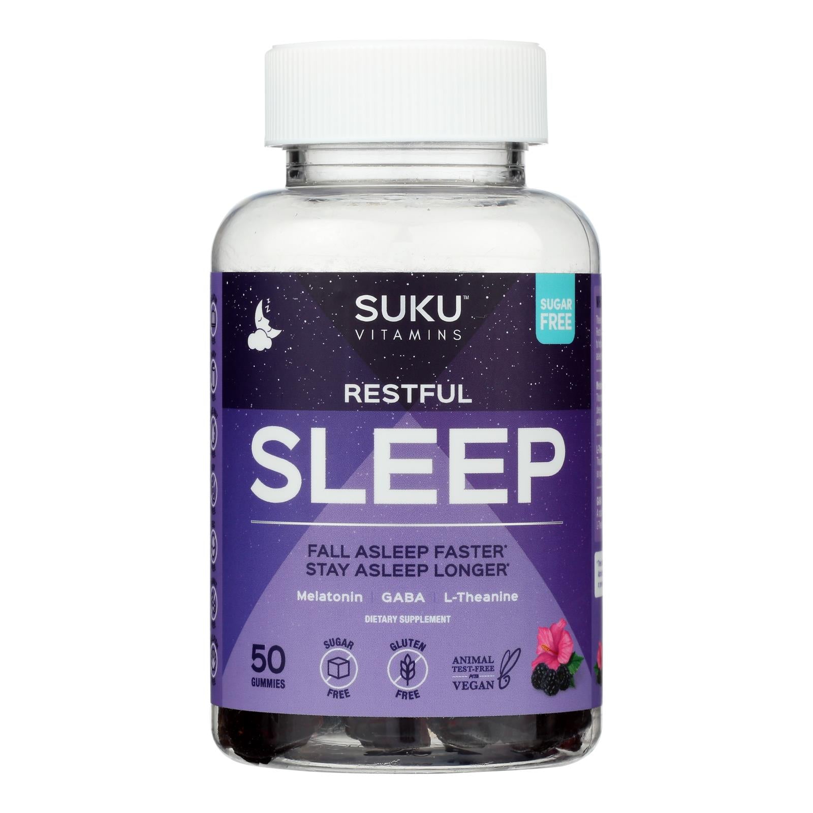 Suku Vitamins - Gummy Restful Sleep - 1 Each -50 Count Suku Vitamins