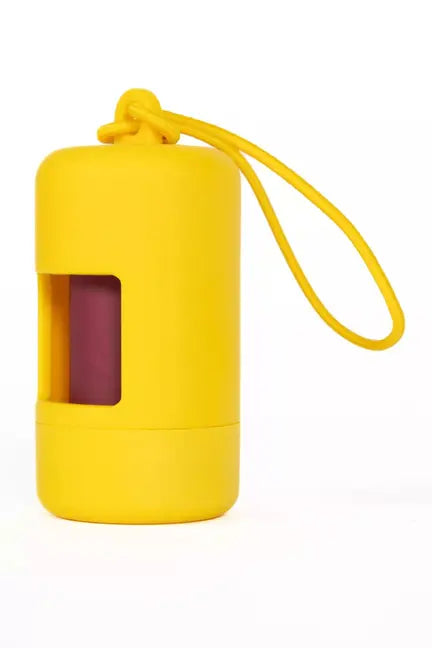 Sun Kissed Yellow Waste Bag Dispenser Aria the Fox