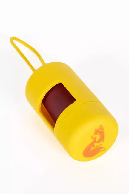 Sun Kissed Yellow Waste Bag Dispenser Aria the Fox