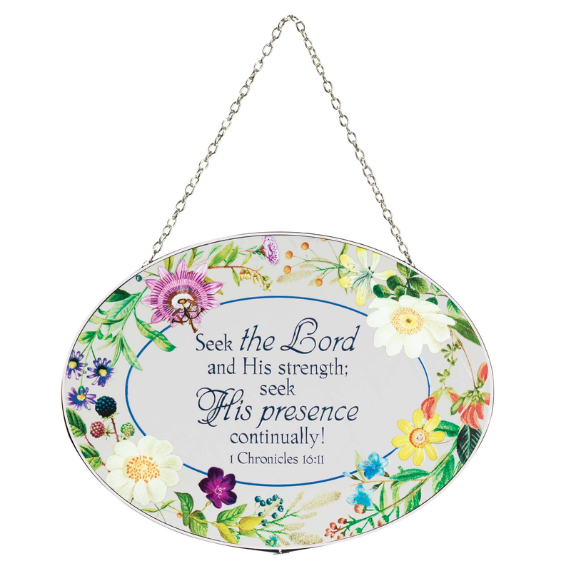 Suncatcher Seek The Lord 9In Oval Dicksons Inc