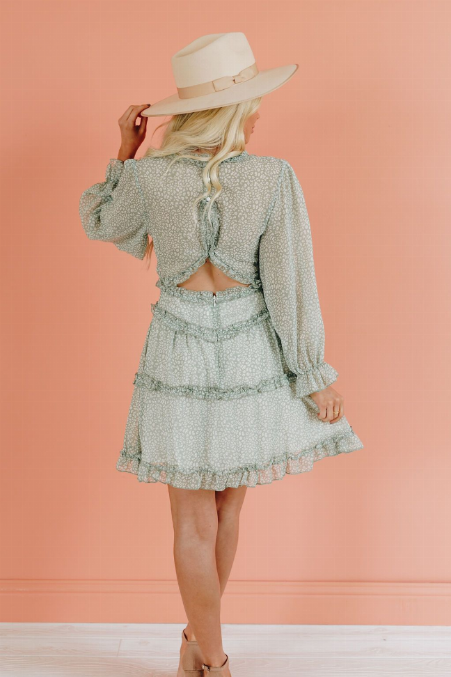 Sunny Days Ruffle Dress Stay Warm in Style