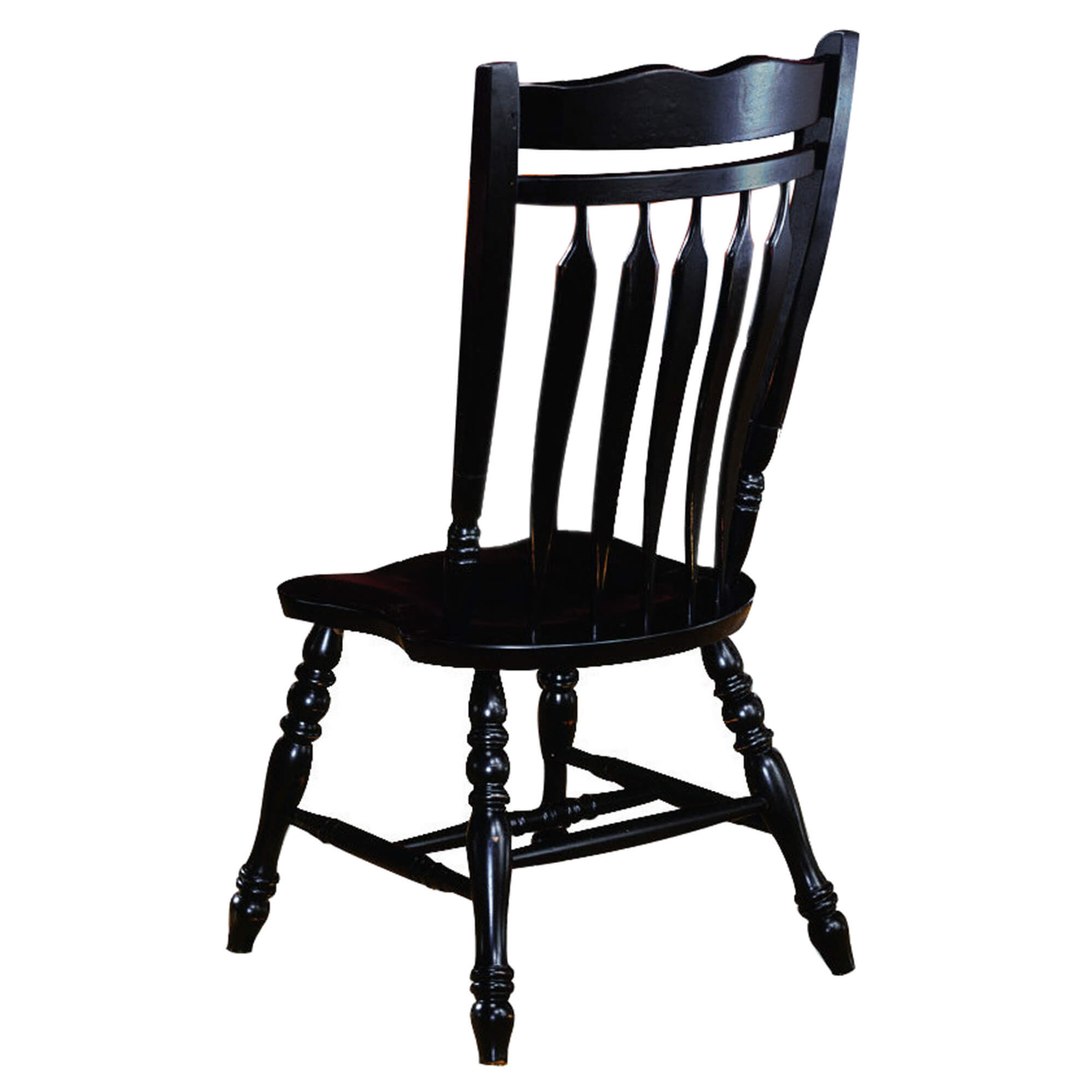 Sunset Trading Black Cherry Selections Aspen Dining Chair | Antique Black | Set of 2  | Fully Assembled Sunset Trading