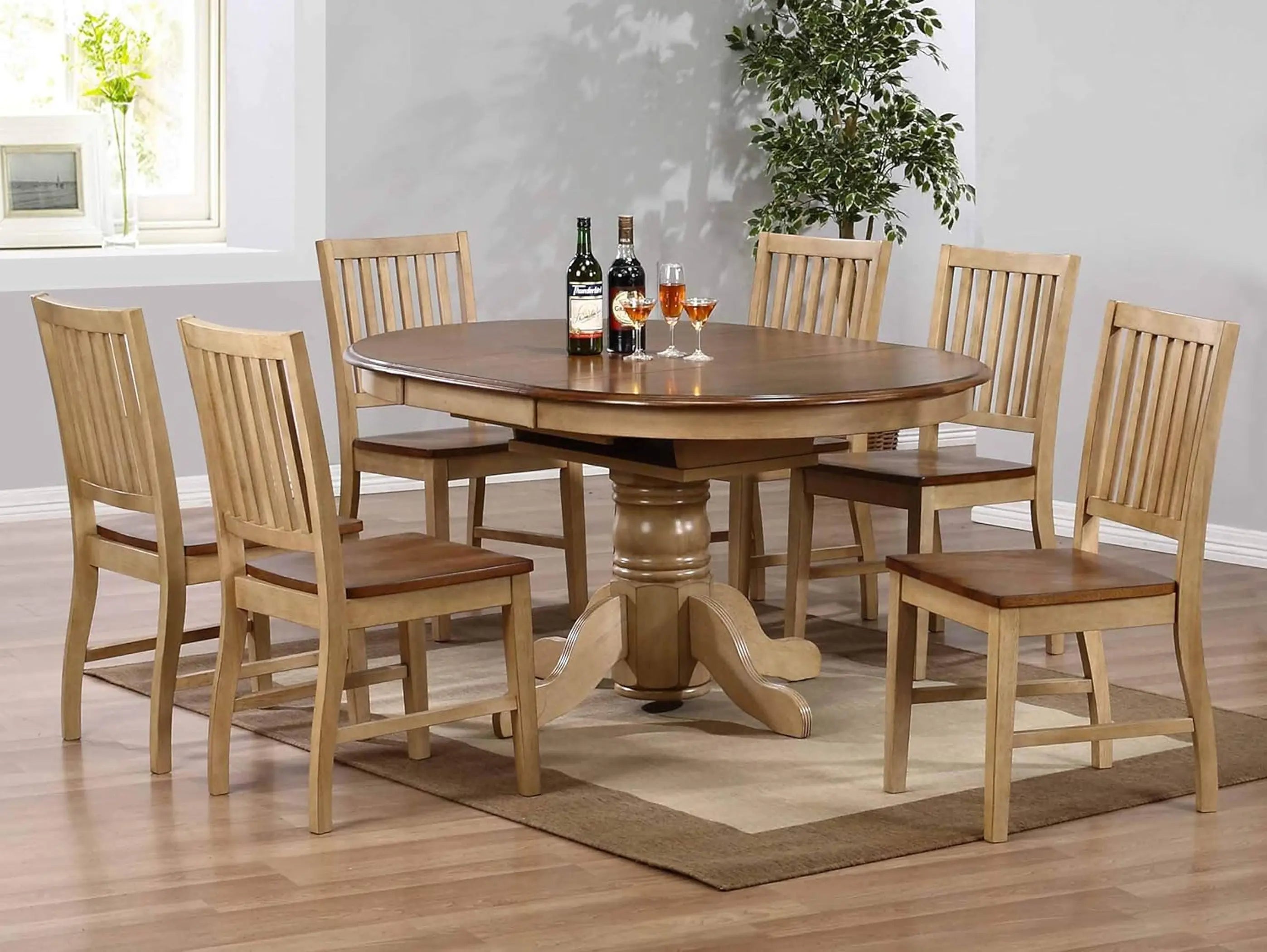 Sunset Trading Brook Slat Back Dining Chair | Set of 2 Sunset Trading