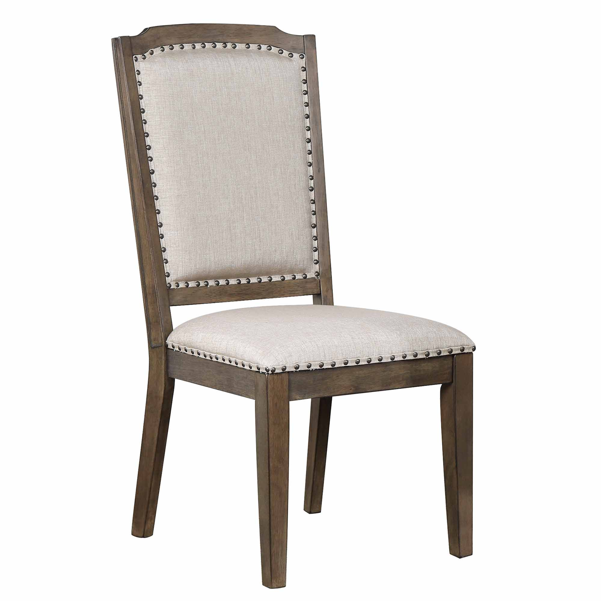 Sunset Trading Cali Upholstered Dining Chair with Nailheads | Set of 2 Sunset Trading