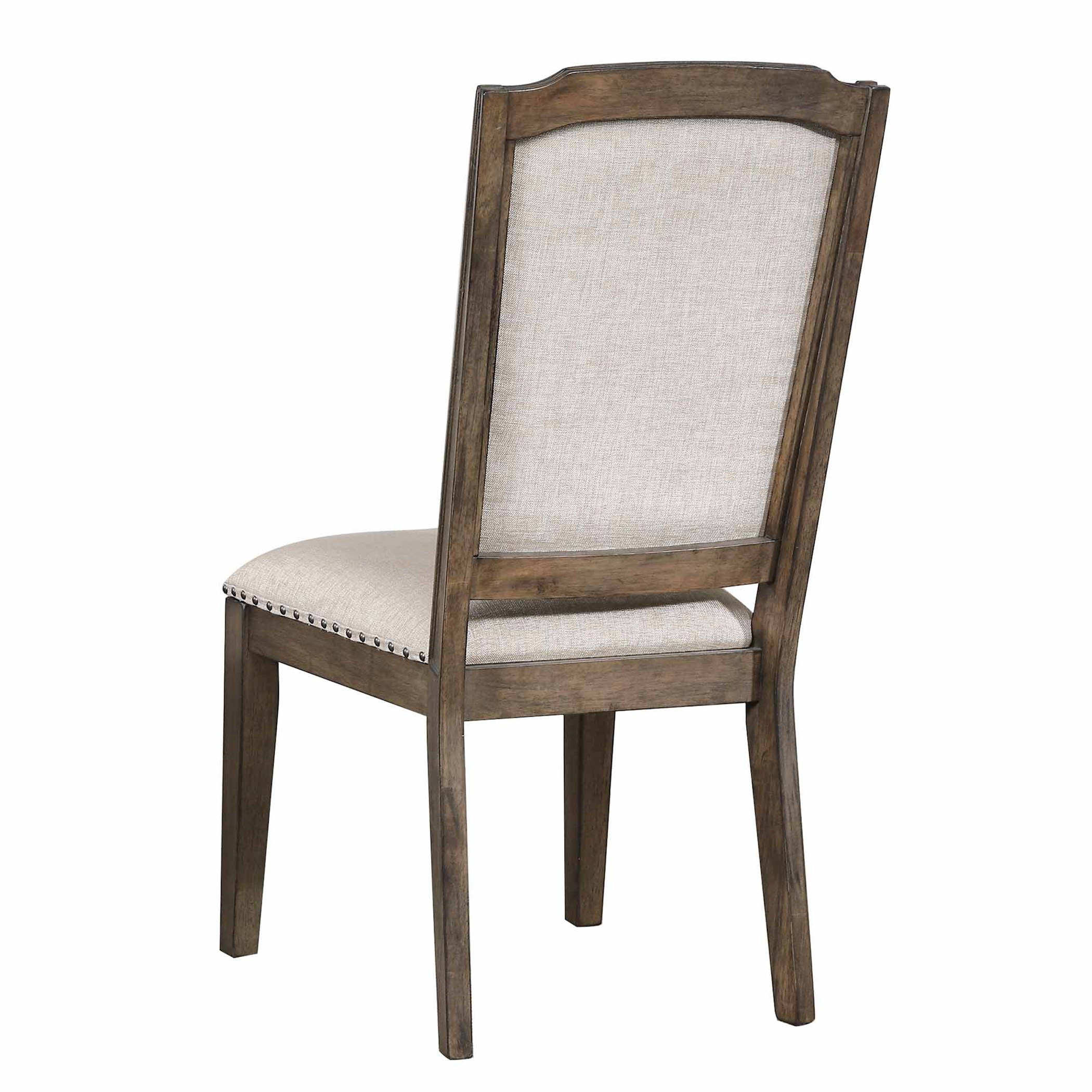 Sunset Trading Cali Upholstered Dining Chair with Nailheads | Set of 2 Sunset Trading