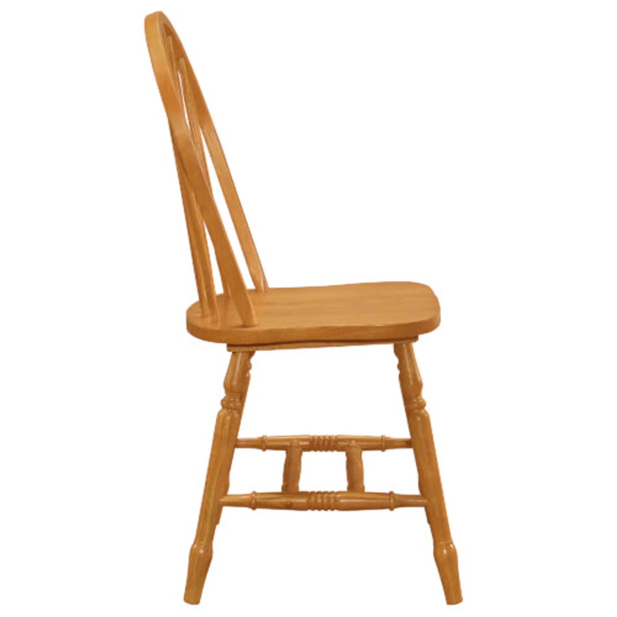 Sunset Trading Oak Selections Windsor Arrowback Dining Chair | Light Oak Finish Solid Wood | Set of 4 Sidechairs Sunset Trading