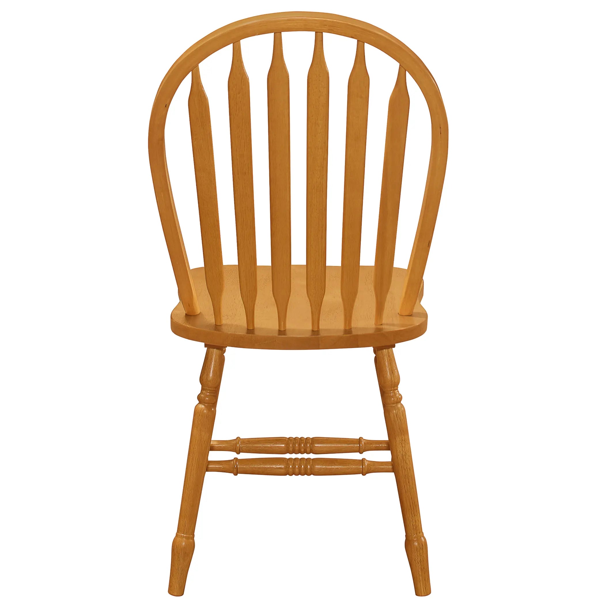 Sunset Trading Oak Selections Windsor Arrowback Dining Chair | Light Oak Finish Solid Wood | Set of 4 Sidechairs Sunset Trading