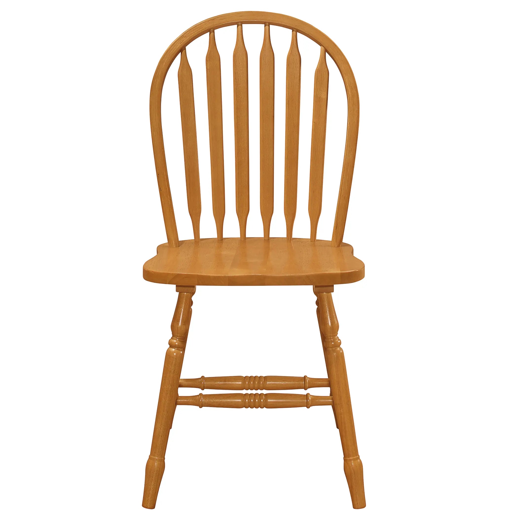 Sunset Trading Oak Selections Windsor Arrowback Dining Chair | Light Oak Finish Solid Wood | Set of 4 Sidechairs Sunset Trading