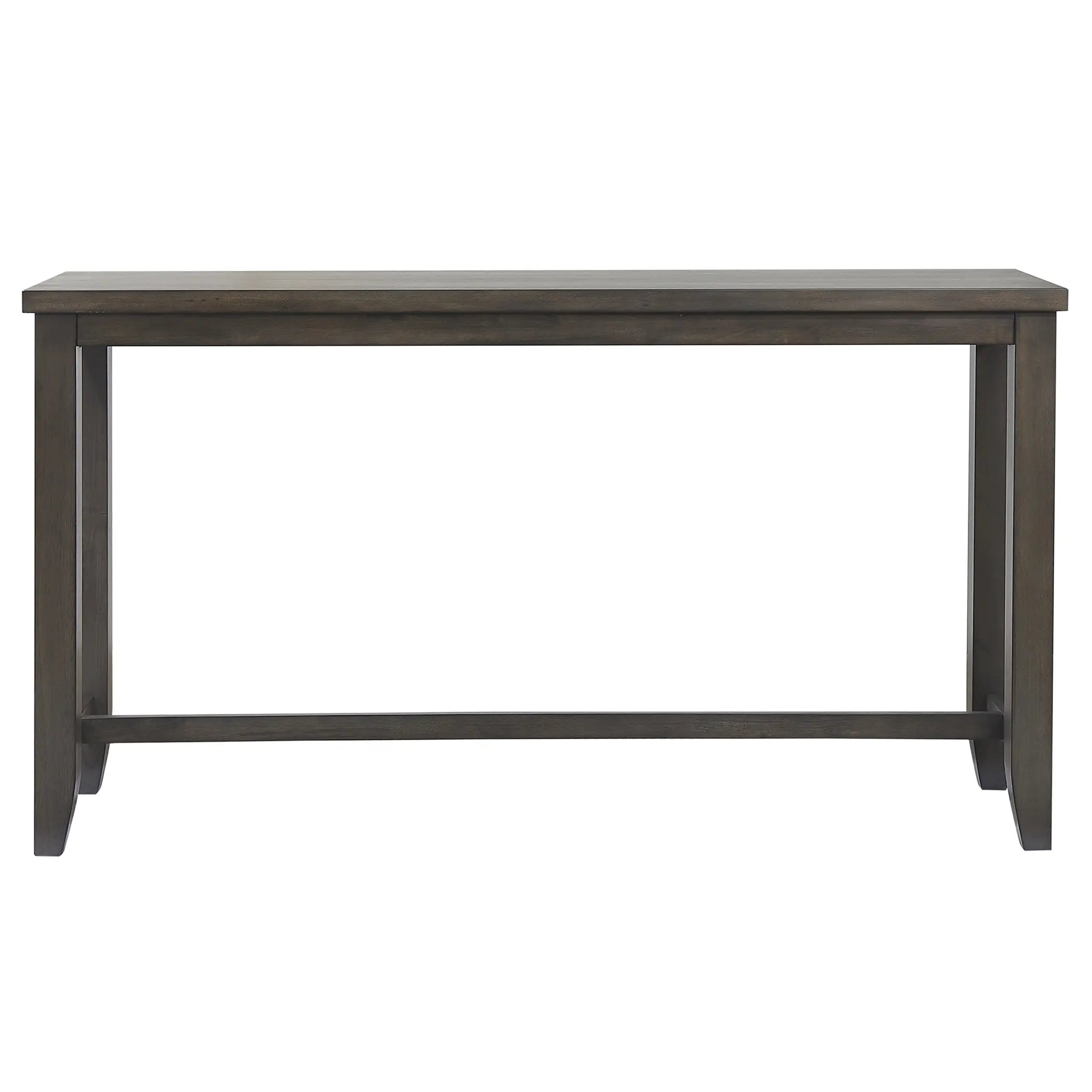 Sunset Trading Shades of Gray 65" Rectangular Narrow Pub Table | Small Space Counter Height Dining | Sofa Console | Seats 6 Sunset Trading