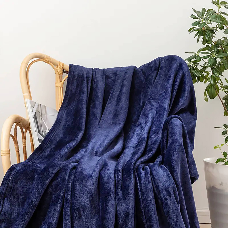 Super Soft Plush Warm Cozy Bed Throw Flannel Blanket Home Mart Goods