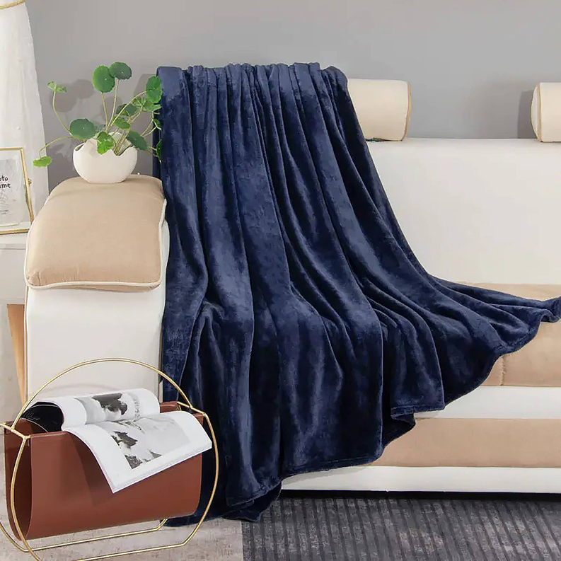 Super Soft Plush Warm Cozy Bed Throw Flannel Blanket Home Mart Goods