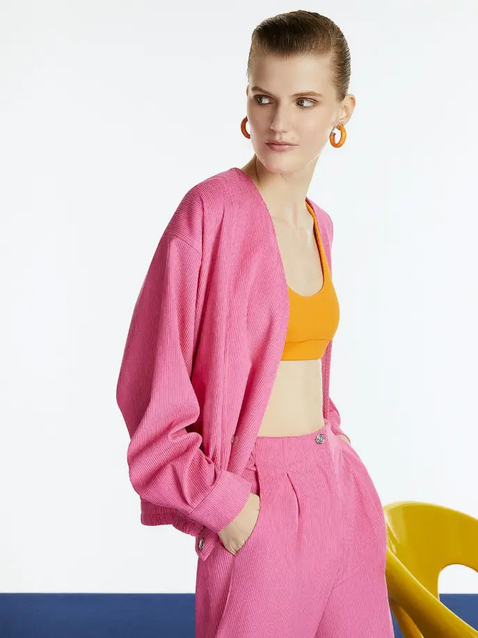 Surplice Corduroy Jacket Monique Store