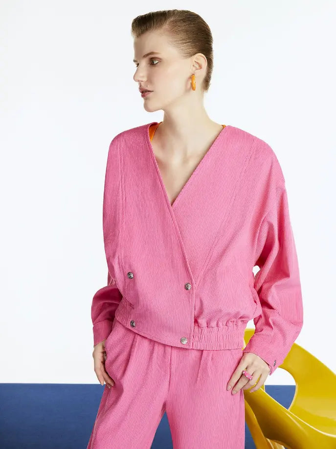 Surplice Corduroy Jacket Monique Store