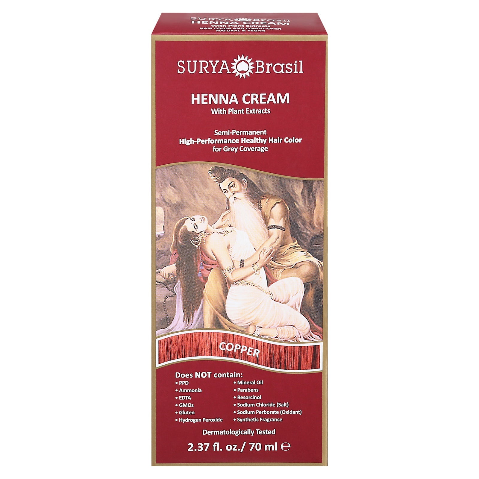 Surya Brasil - Henna Cream Copper - 1 Each-2.37 Oz Surya Brasil