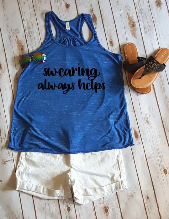 Swearing always helps Women's Tank Top BLN Designs