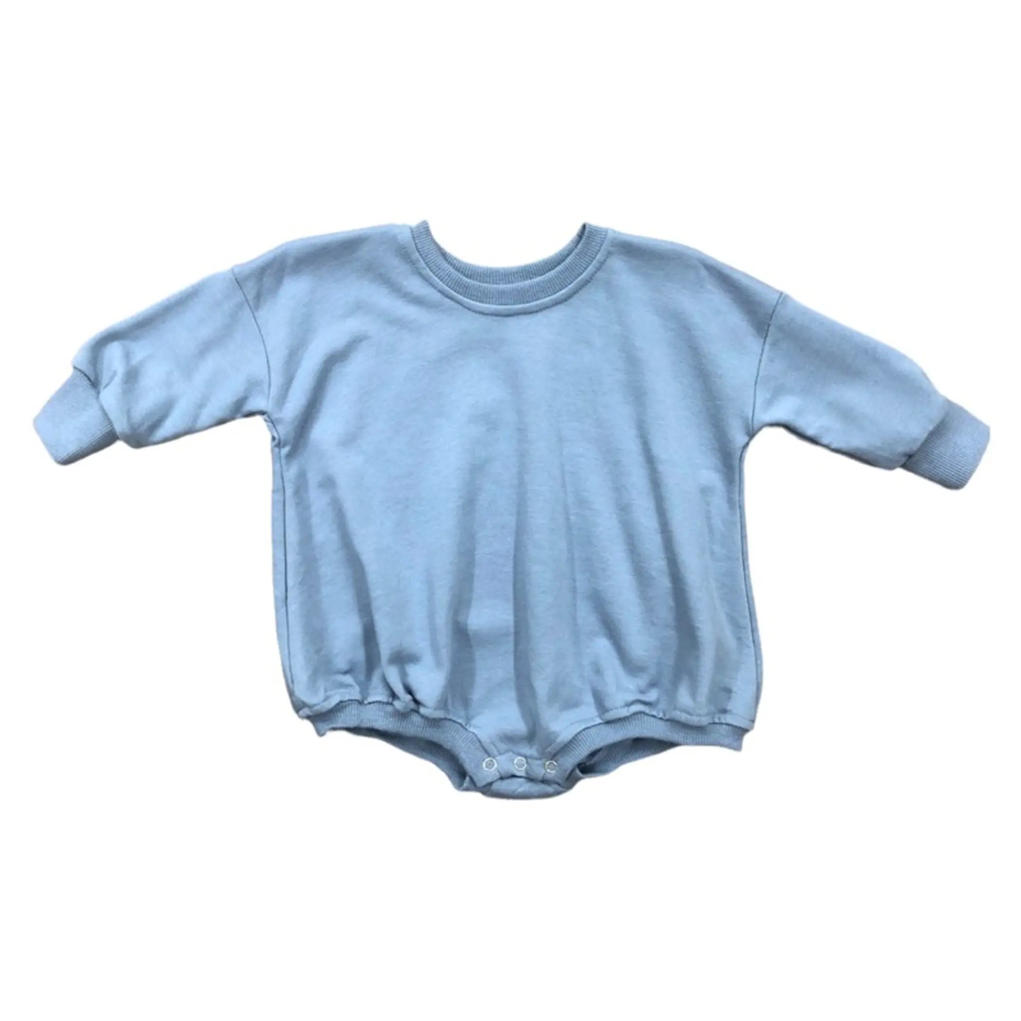 Sweatshirt Bubble Romper (Blue) Melina & Me