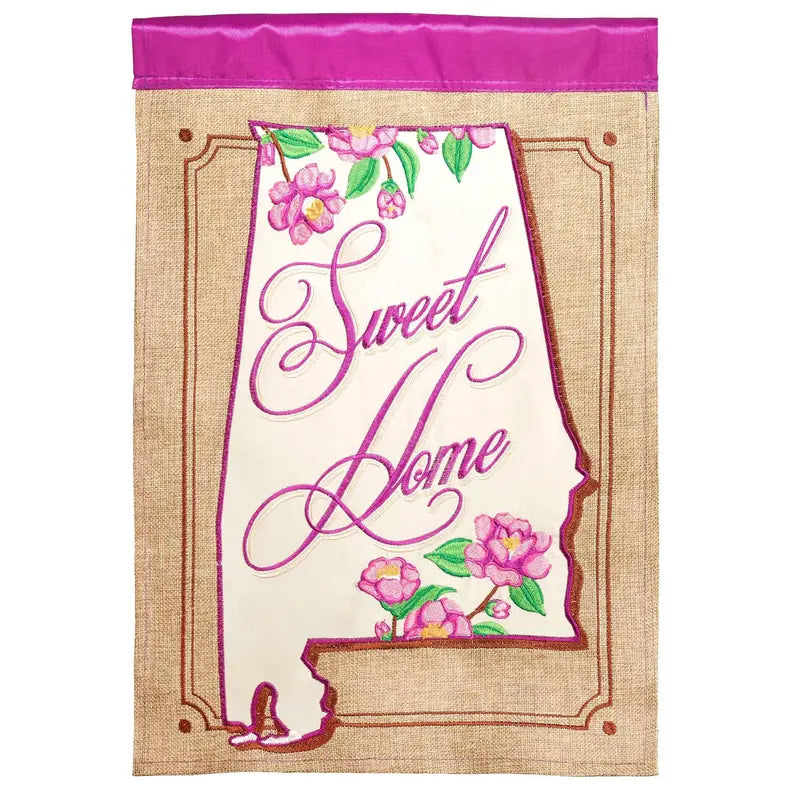 Sweet Alabama House Flag Double Applique Dicksons Inc