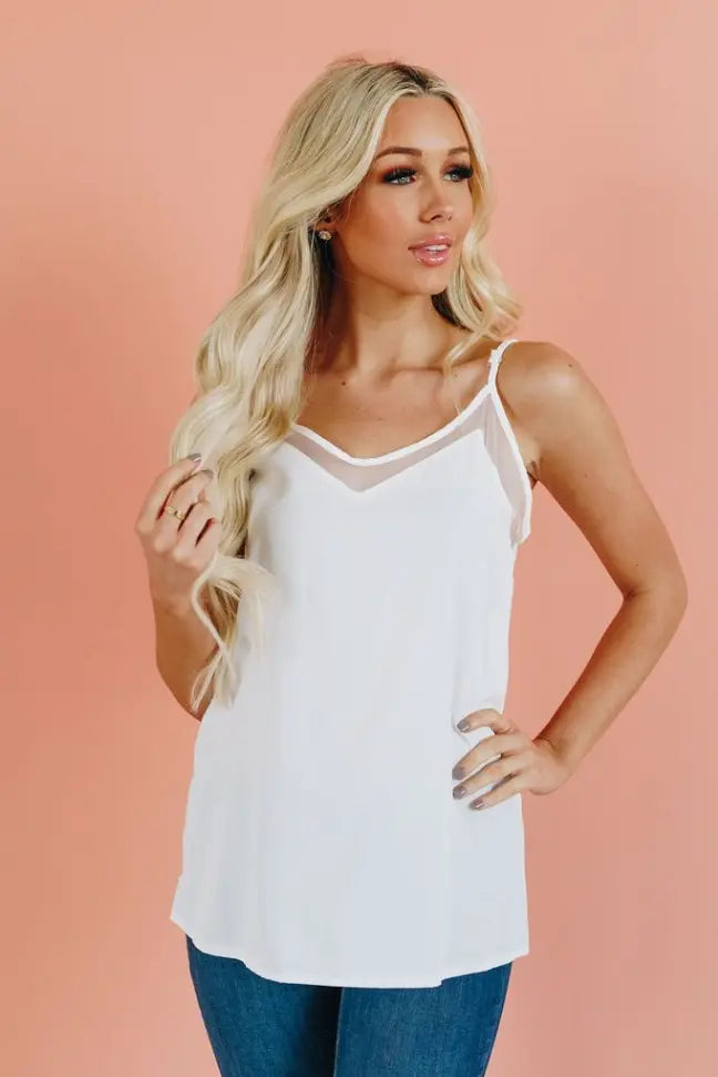 Sweet Fling Mesh Tank Top Stay Warm in Style