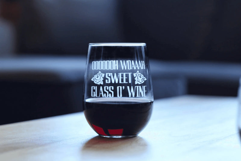 Sweet Glass o Wine Stemless Wine Glass - Funny Gifts Bevvee