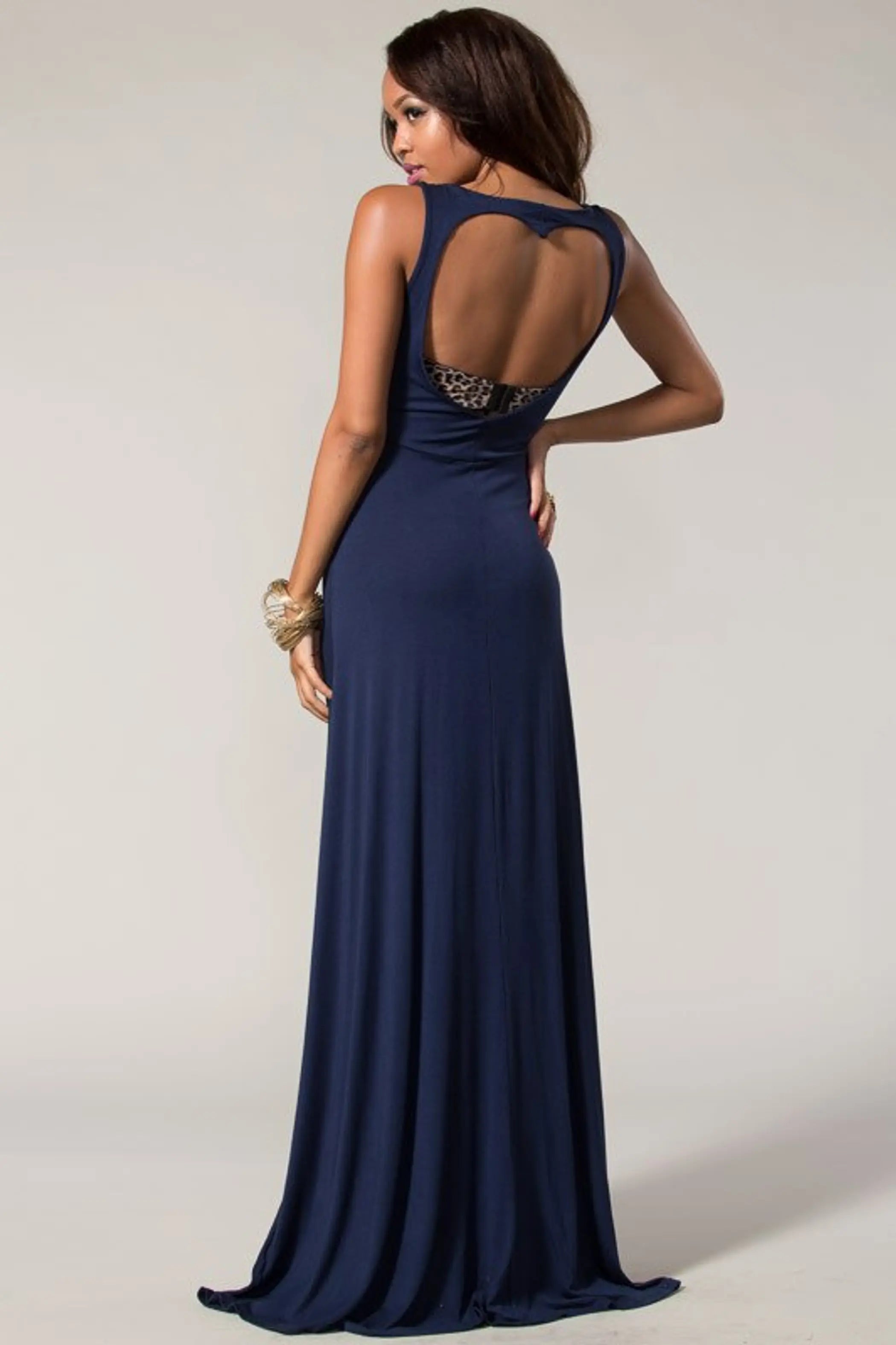 Sweet Heart Maxi Dress Blue SurelyMine