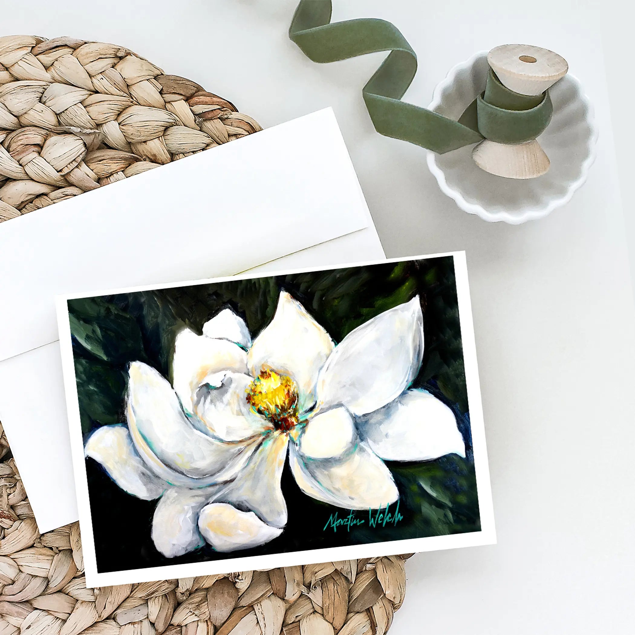 Sweet Magnolia Greeting Cards Pack of 8 Caroline's Treasures