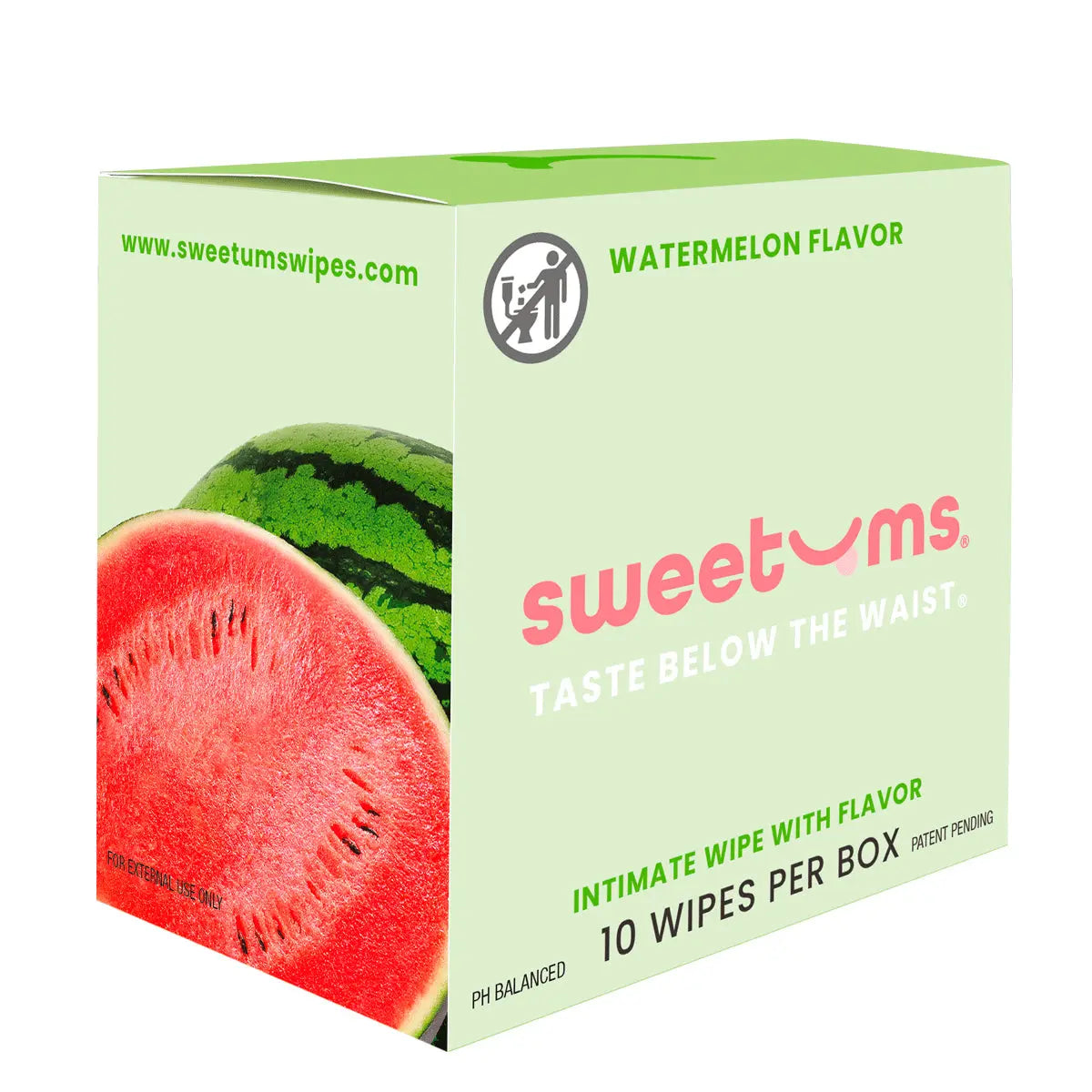 Sweetums Intimate Wipes Watermelon Flavor Sweetums