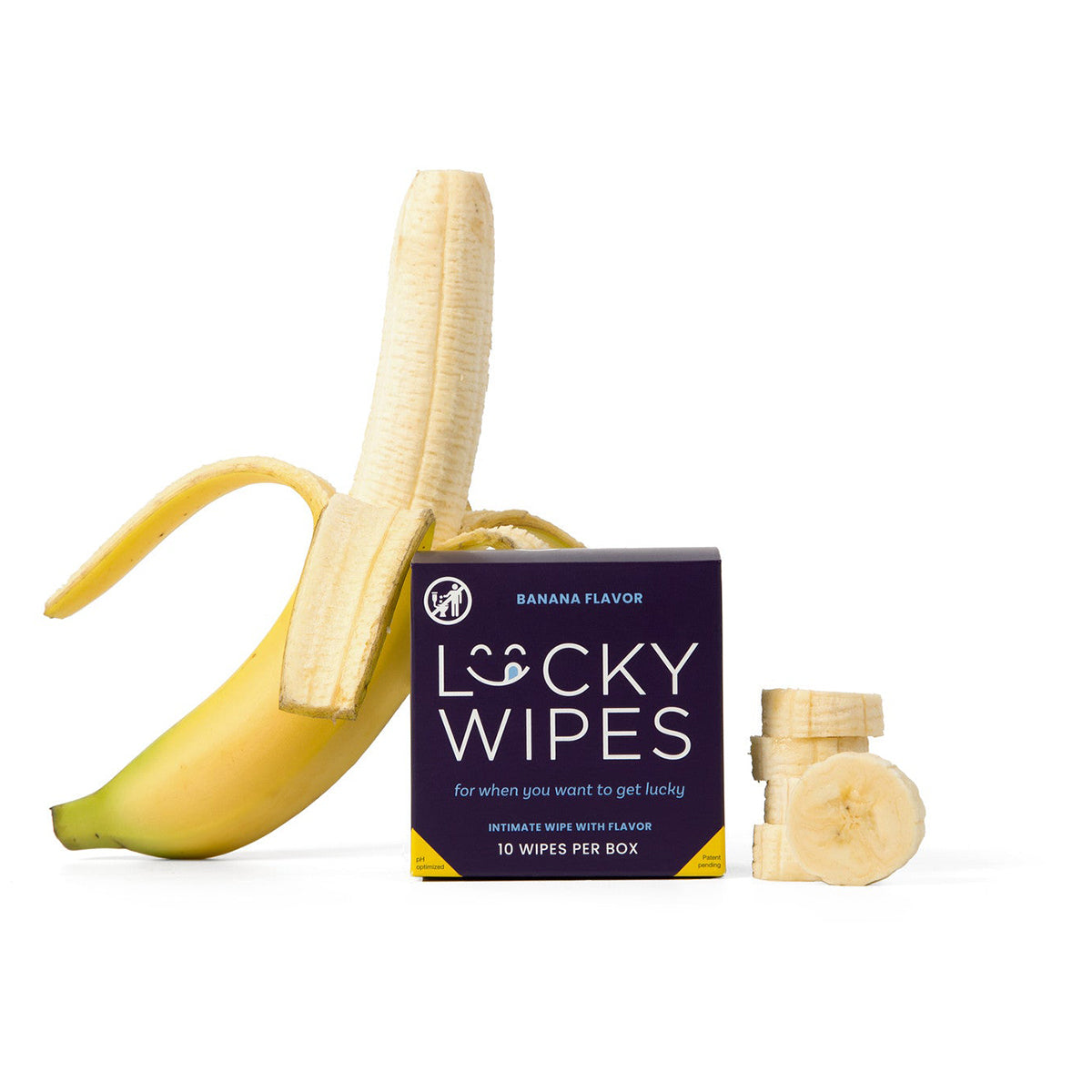 Sweetums Lucky Wipes Banana Flavor 10-Pack Sweetums