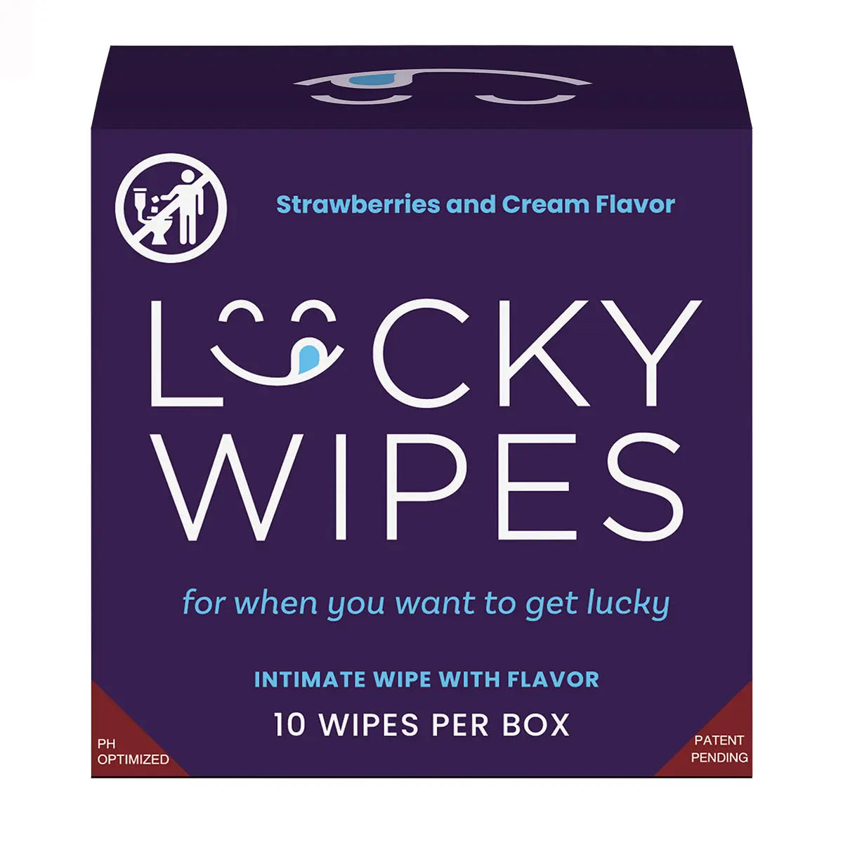 Sweetums Lucky Wipes Strawberries & Cream Flavor 10-Pack Sweetums