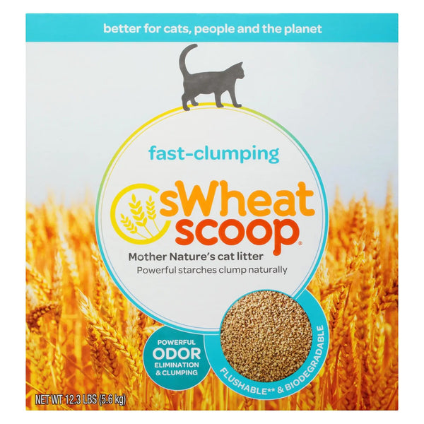 Swheat Scoop - Cat Litter Fast Clump Box - Case Of 3-12.3 Lb Swheat Scoop