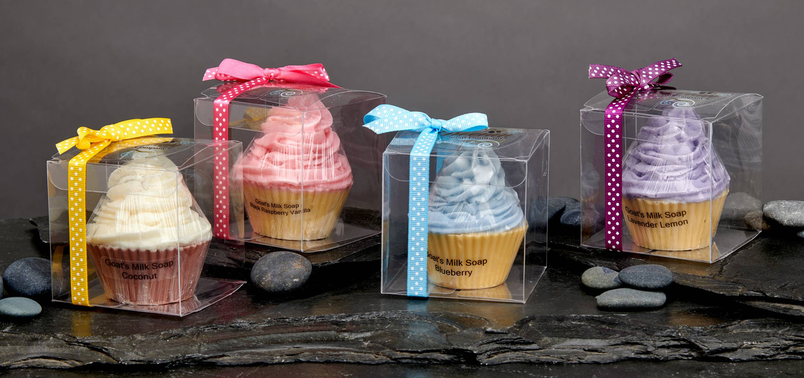 Swirl Top Cupcake Soap Grecian Soap