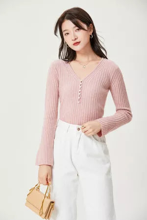 Sylphide | Pearl Cashmere Sweater Fangyan