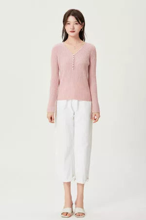 Sylphide | Pearl Cashmere Sweater Fangyan