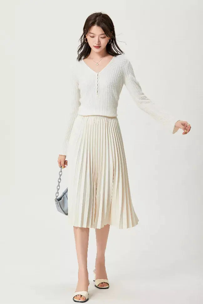 Sylphide | Pearl Cashmere Sweater Fangyan