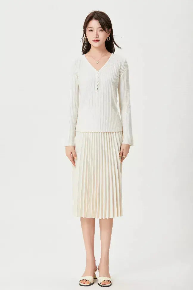 Sylphide | Pearl Cashmere Sweater Fangyan