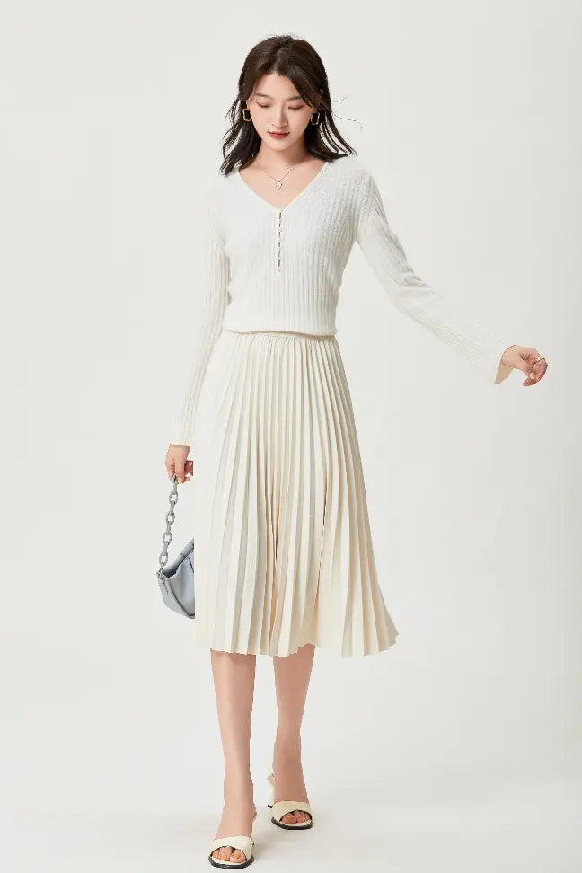 Sylphide | Pearl Cashmere Sweater Fangyan