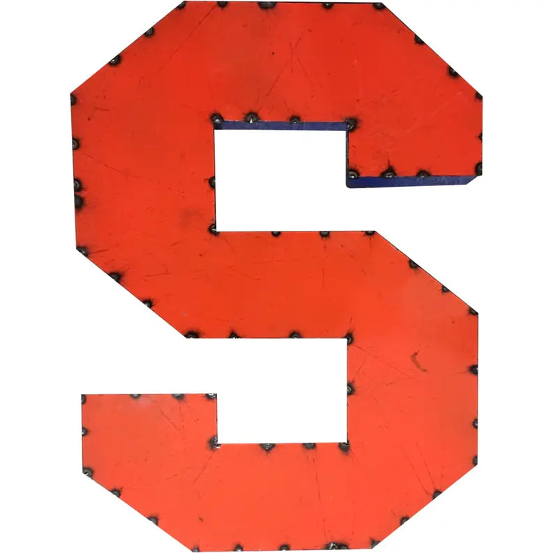 Syracuse "S" Recycled Metal Wall Decor LRT SALES