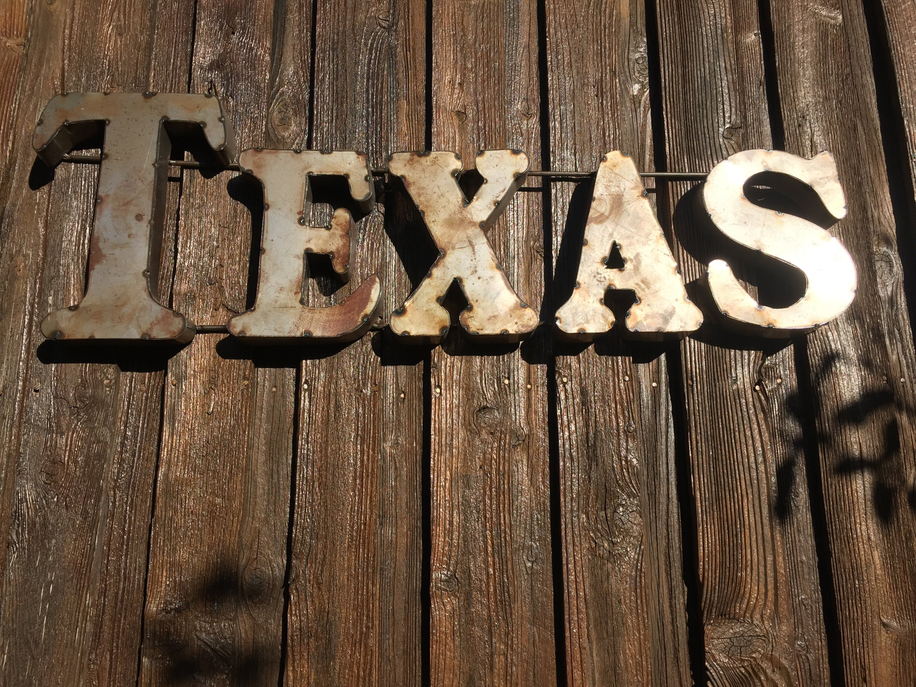 TEXAS RUSTIC RECYCLED METAL WALL DECOR LRT SALES