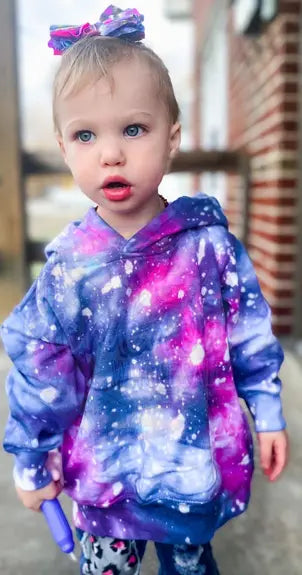 TODDLER/YOUTH: Galaxy Ice Dyed Tie Dye The Blended Owl