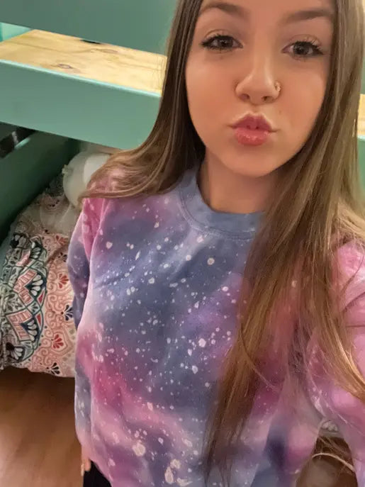TODDLER/YOUTH: Galaxy Ice Dyed Tie Dye The Blended Owl