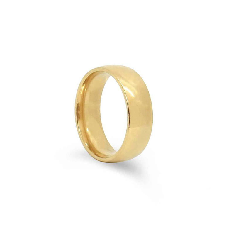 TONI THICK GOLD RING BAND Mai Desiree