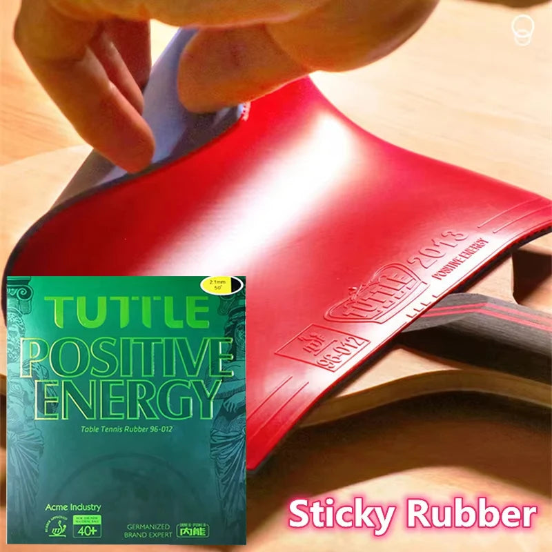 TUTTLE Positive Energy Pimples-in Table Tennis Rubber Sheet Sticky ITTF Approved Ping Pong Racket Rubber Loop Arc Fast Attack GreatEagleInc