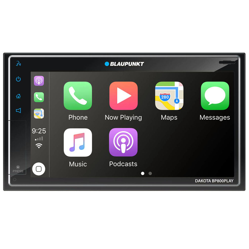 Blaupunkt 7” Double Din Mechless Fixed Face Touchscreen Receiver With Mirrorlink Android Auto/apple Blaupunkt