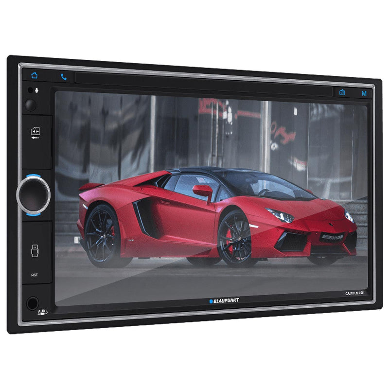 Blaupunkt 6.95” Double Din Fixed Face Touchscreen Dvd Receiver With Bluetooth Usb/sd Inputs And Rem Blaupunkt