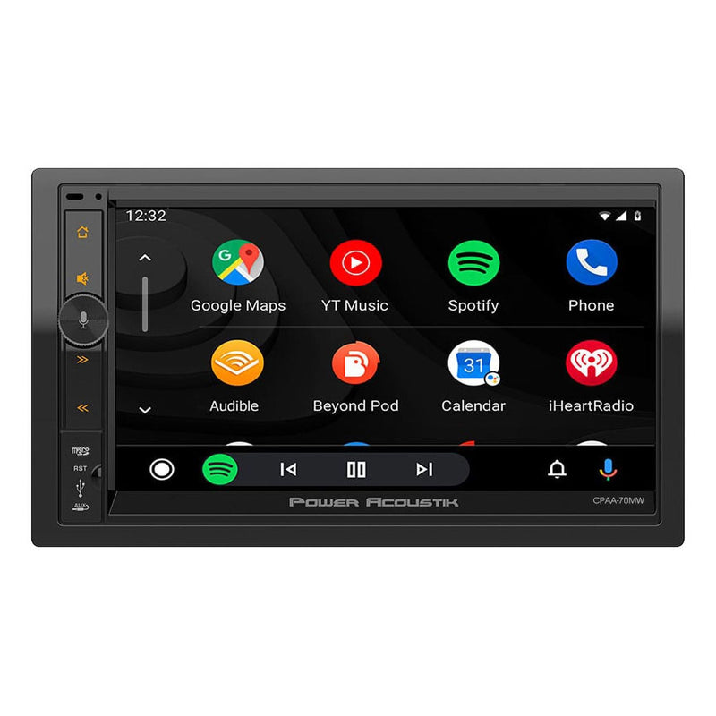 Power Acoustik 7” Double Din Receiver With Wireless Apple Carplay/android Auto Power Acoustik