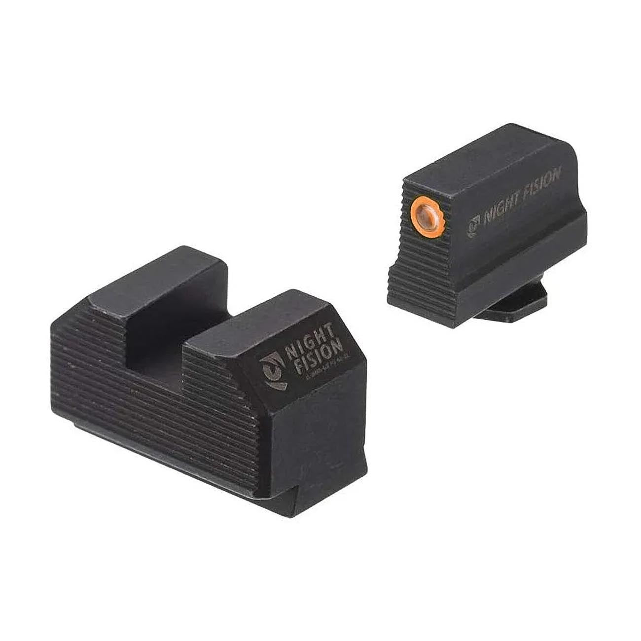 Night Fision Optics-ready Stealth Series For Glock 42/43/43x Mos Orange Front Ring/blank Rear NIGHTFISION