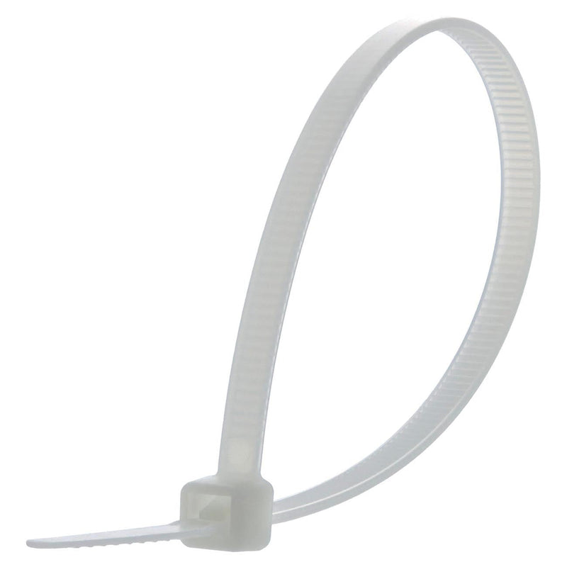 Installation Solutions 8" Wire Ties - White (100 Per Bag) Nippon