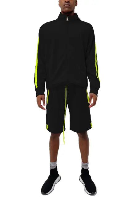 TWO STRIPE CARGO SHORT SET WEIV