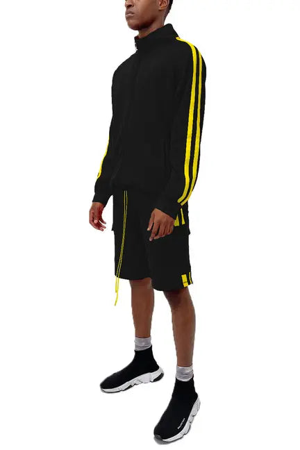 TWO STRIPE CARGO SHORT SET WEIV