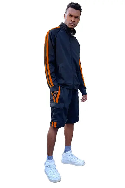 TWO STRIPE CARGO SHORT SET WEIV
