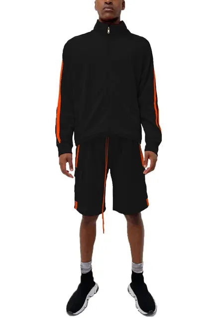 TWO STRIPE CARGO SHORT SET WEIV